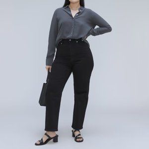 Everlane The Curvy Way High Jean in Black Coal